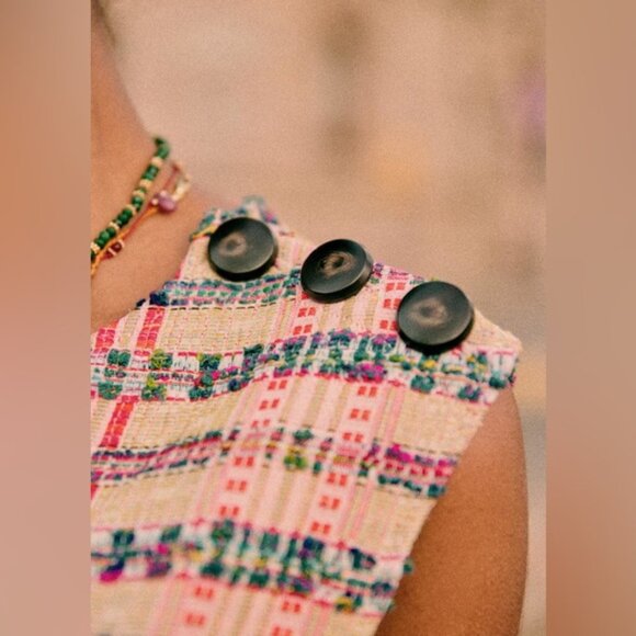 Sezane Katie dress Chic Multicolor shiftSleeveless xs - Picture 2 of 10